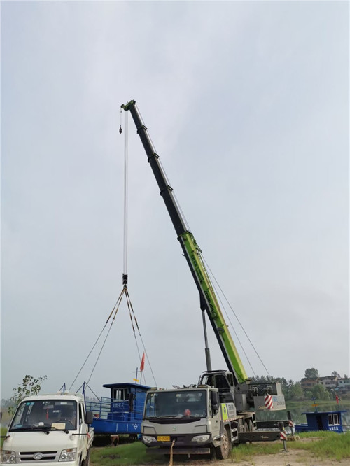 朝阳县桥梁建设吊装案例